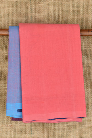 Plain Tricolor Kanchi Cotton Saree