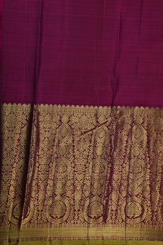 Zari Checks Traditional Design Royal Blue Kanchipuram Silk Saree