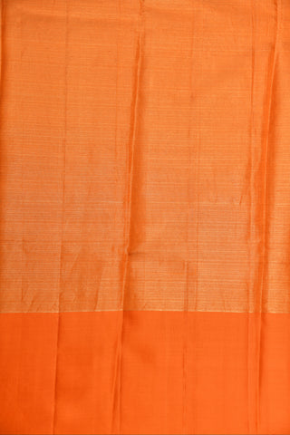 Ganga Jamuna Border Gold Tissue With Silver Zari Stripes Kanchipuram Silk Saree