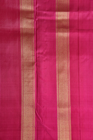 Arai Madam Border Pink Nine Yards Kanchipuram Silk Saree