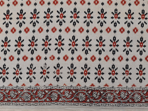 Kalamkari Printed Set Of 3 Cream Color Cotton Lungies