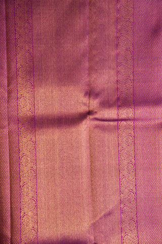 Arai Madam Border Geometric Design Hot Pink Kanchipuram Silk Saree