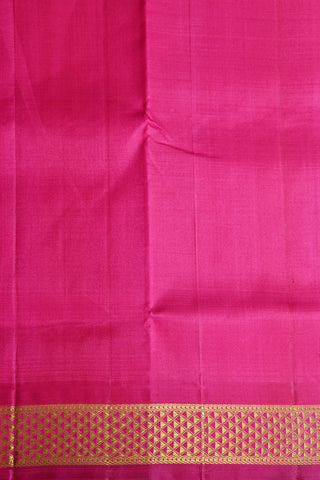 Arai Madam Border Pink Nine Yards Kanchipuram Silk Saree