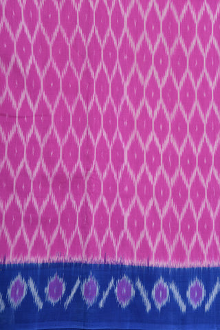 Geometric Design Lavender Pochampally Cotton Saree