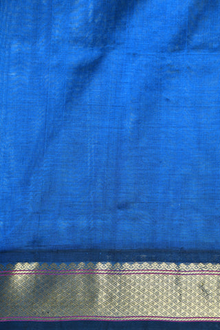 Arai Madam Border With Zari Dots Off White Silk Cotton Saree