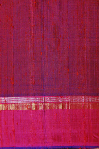 Red Plaid Checks Kanchipuram Silk Saree