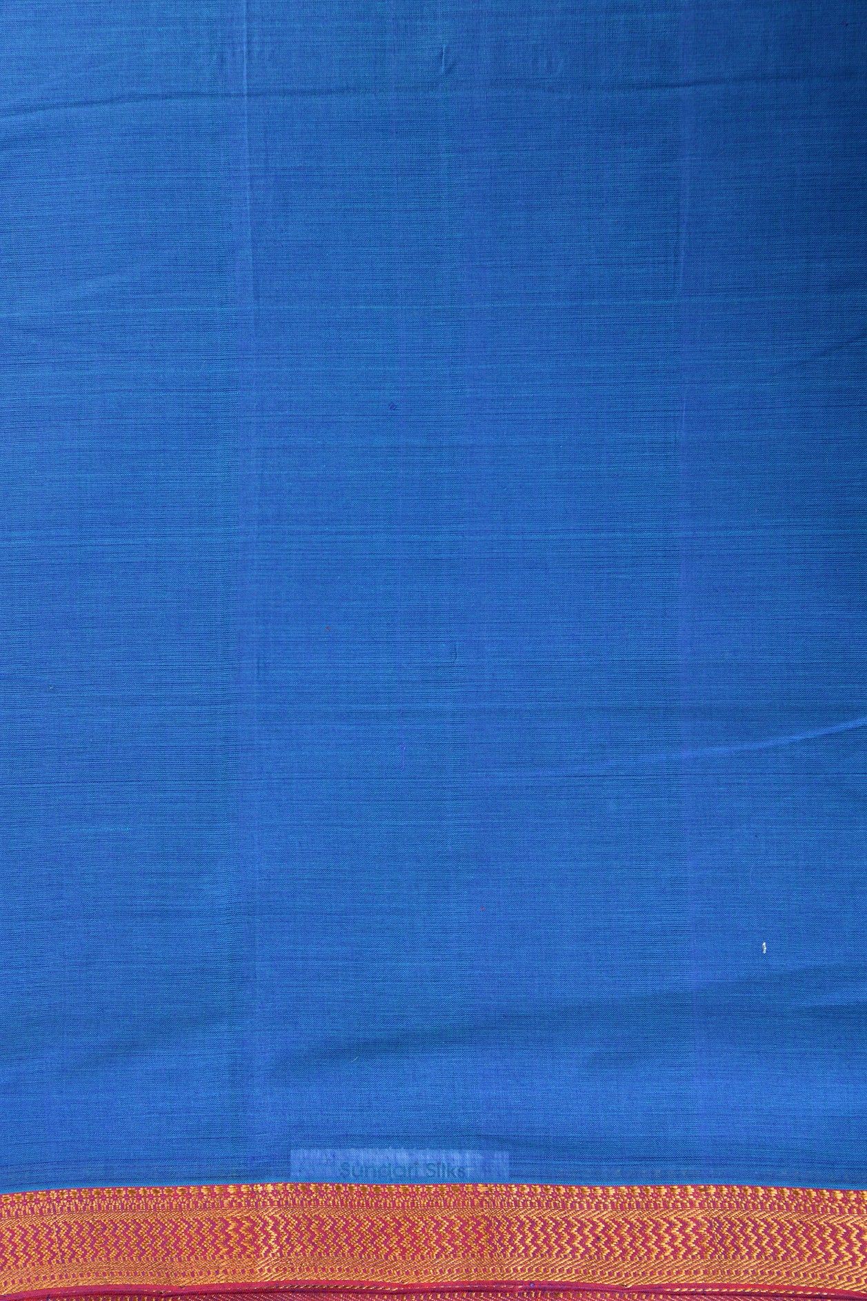 Contrast Pallu Blue Mangalagiri Cotton Saree