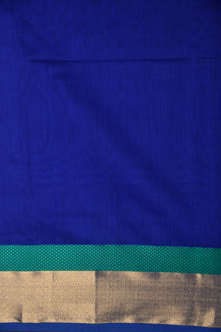 Royal Blue Maheshwari Silk Cotton Saree