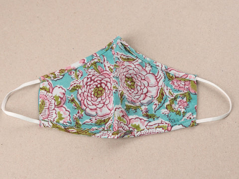 Non Surgical Masks In Varied Cotton Prints Set Of 5