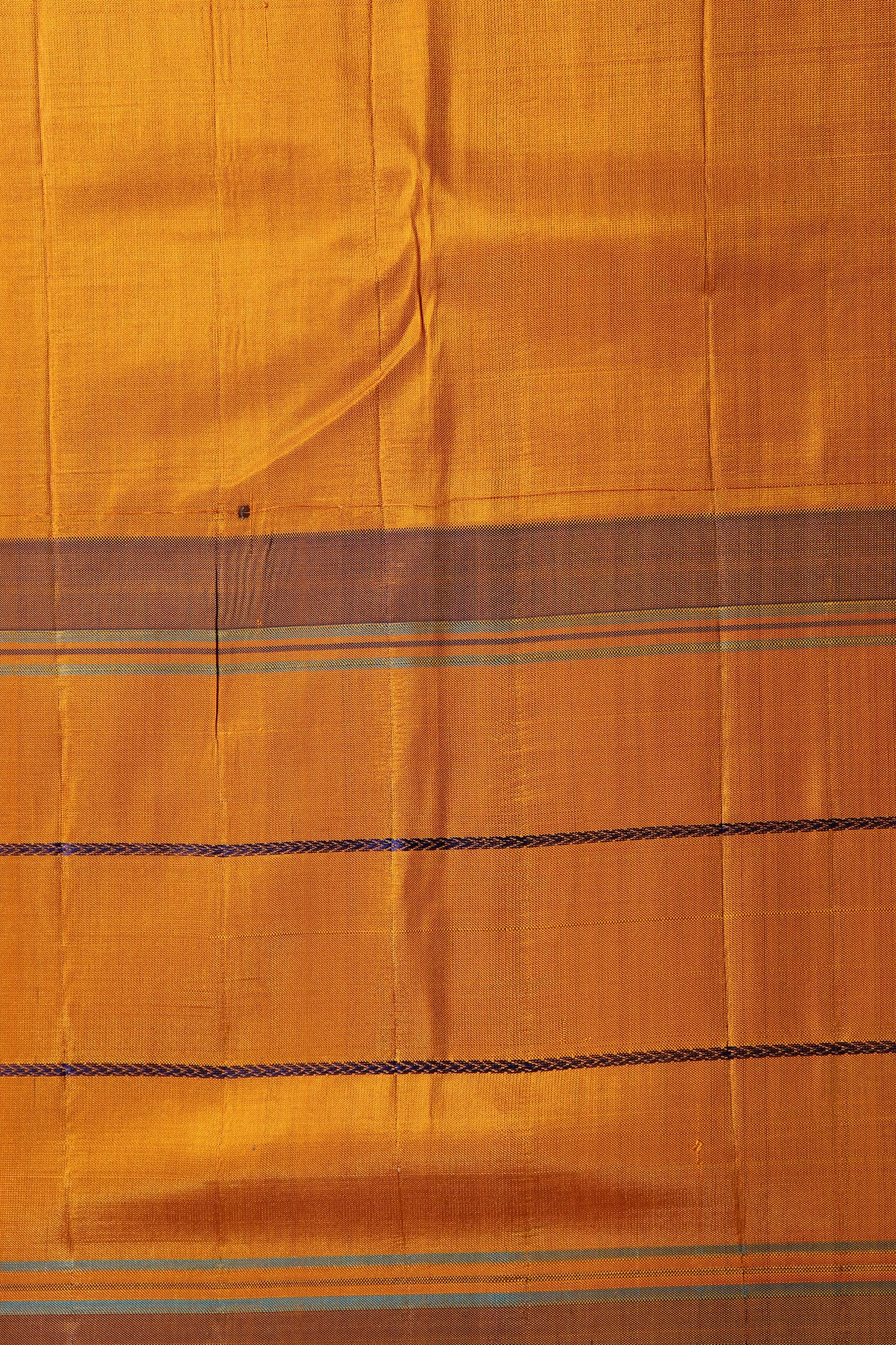 Thread Work With Big Border Blue kanchipuram Silk Saree