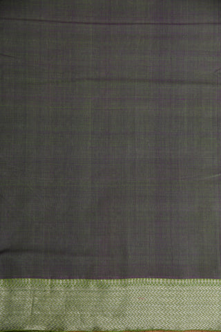 Contrast Border Grey Mangalagiri Cotton Saree