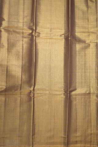 Plain Gold Tissue Kanchipuram Silk Saree
