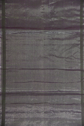 Contrast Border Grey Mangalagiri Cotton Saree