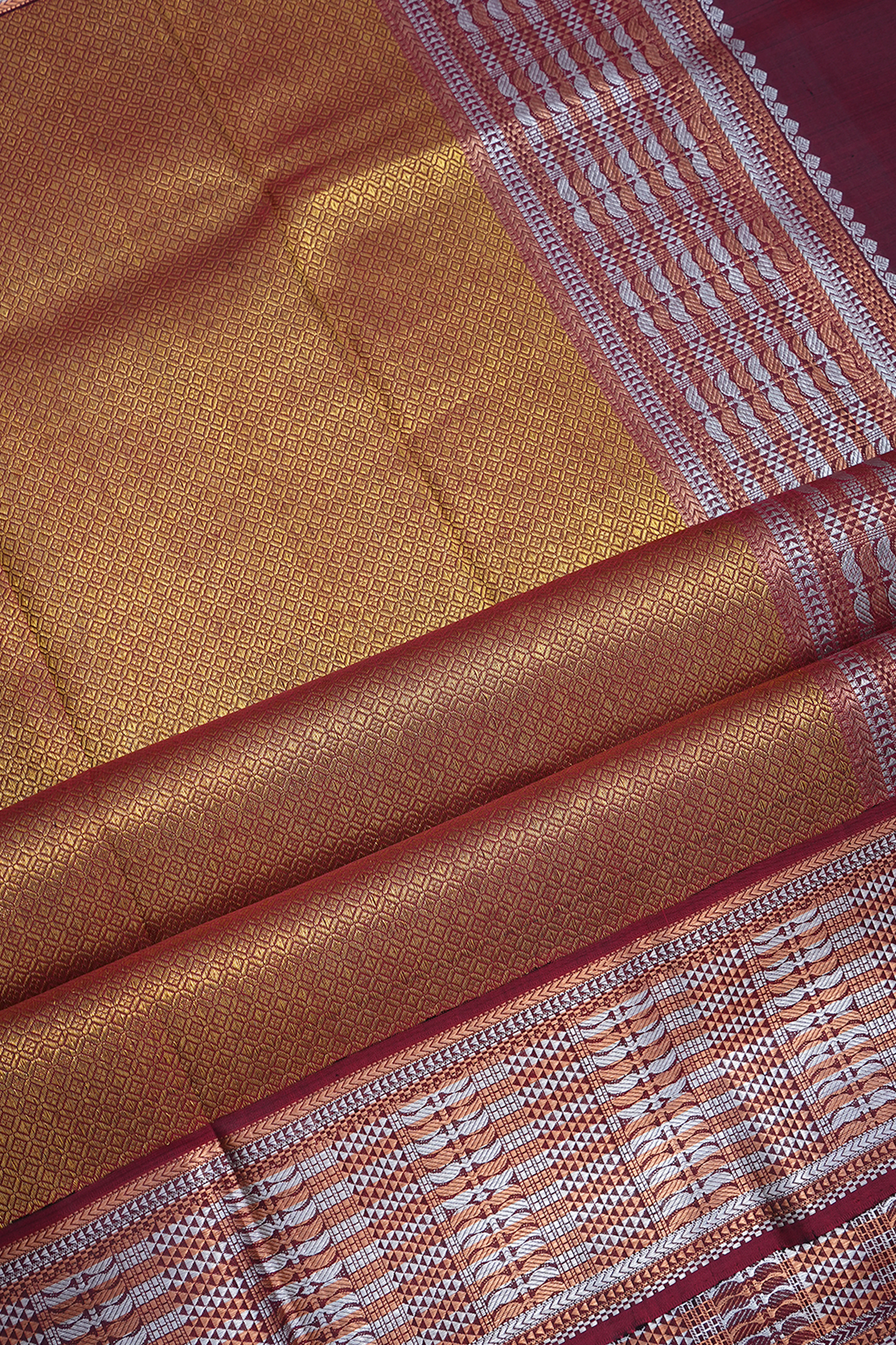 Pink & Blue Kanakavalli Kanjivaram Silk Saree 031-01-40297