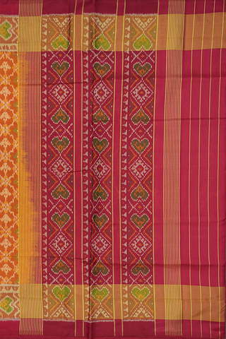Allover Design Royal Orange Patola Silk Saree