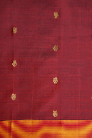 Ganda Berunda  Buttis Pine Green Kanchipuram Silk Saree