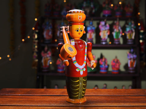Traditional Handmade Color Full Men Toy For Golu