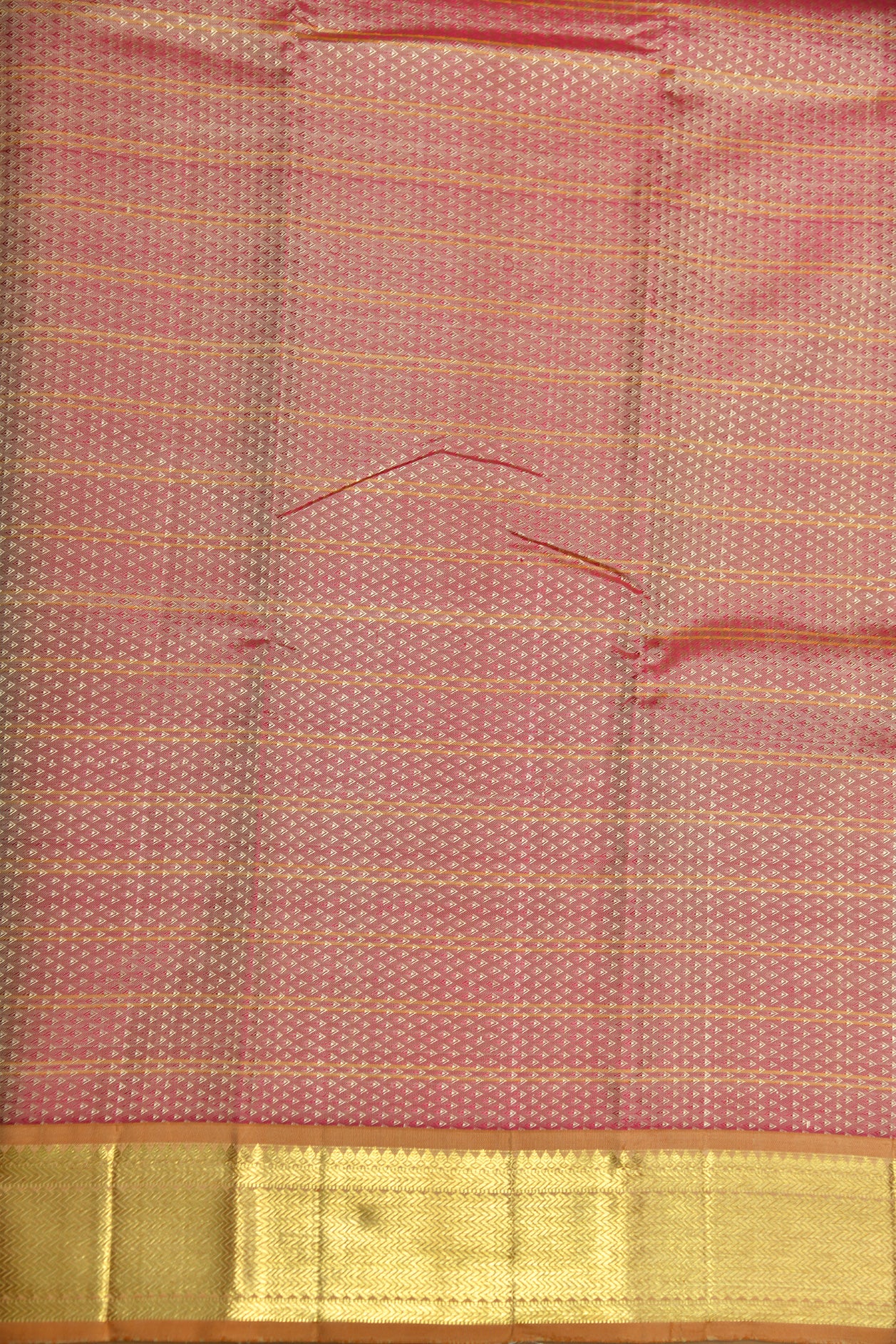 Diamond Design Onion Pink Kanchipuram Silk Saree