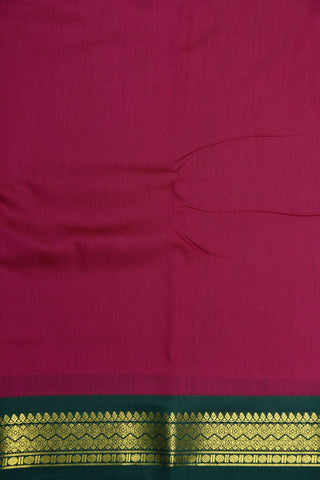 Contrast Rudraksh Border Pinkish Red Apoorva Silk Saree