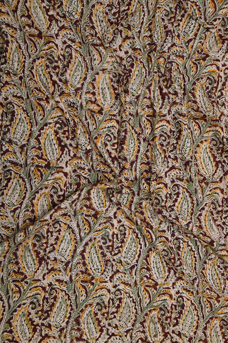 Split Neck Printed Multicolor Cotton Long Kaftan
