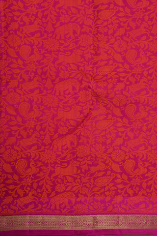 Thread Work Vanasingaram Design Pink Kanchipuram Silk Saree