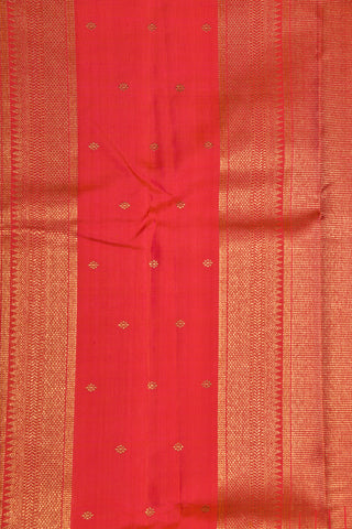Ganga Jamuna Rettai Pettu Border Cream Color Kanchipuram Silk Saree
