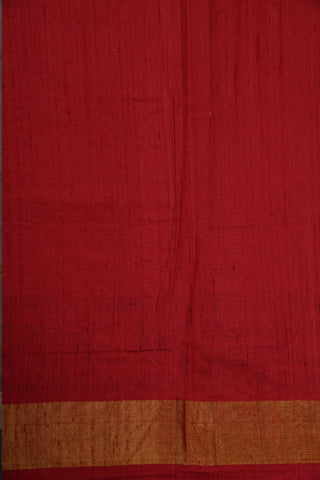 Contrast Border Crimson Red Patola Silk Saree