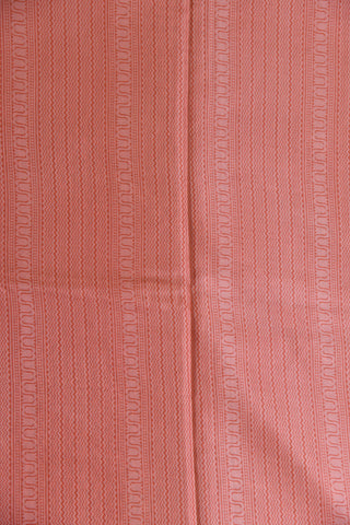Chevron Border Onion Pink Printed Silk Saree