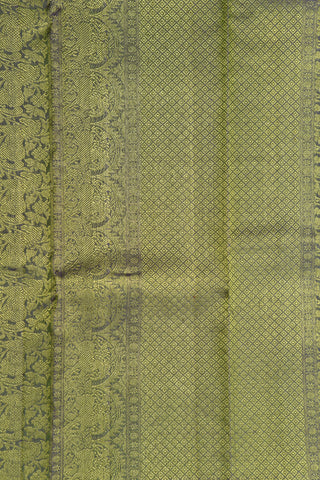 Mayilkan Design Parrot Green Kanchipuram Silk Saree