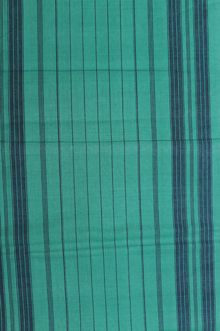 Thread Work Border In Plain Teal Green Mangalagiri Cotton Saree