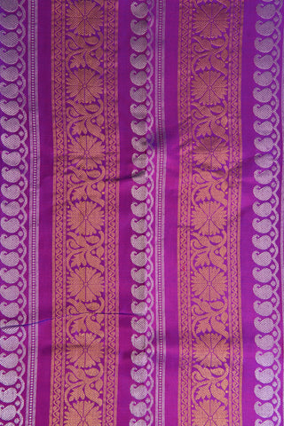 Ganga Jamuna Border Paisley Butta Baby Pink Gadwal Silk Saree