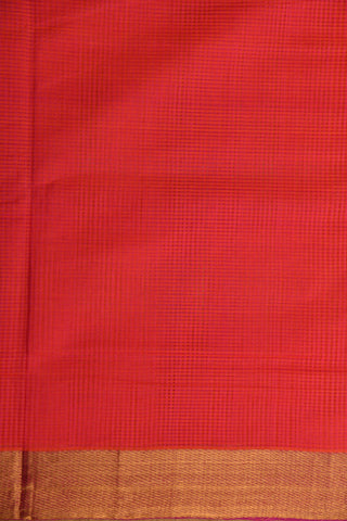 Red Mangalagiri Cotton Saree