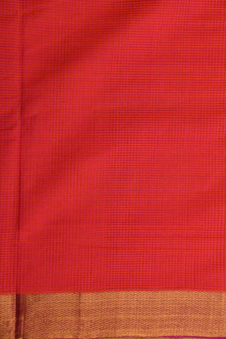 Red Mangalagiri Cotton Saree