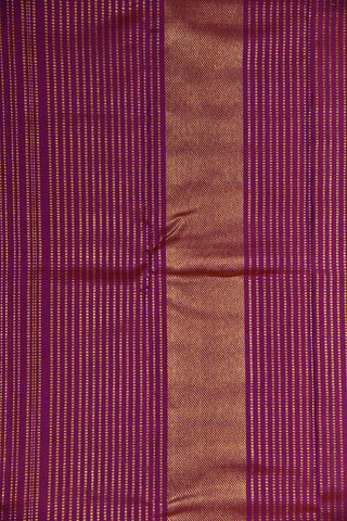 Veldhari Stripes Berry Blue Kanchipuram Silk Saree