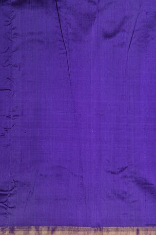 Bavanchi Border In Plain Violet Soft Silk Saree