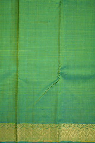 Animal Zari Motifs Pastel Green Kanchipuram Silk Saree