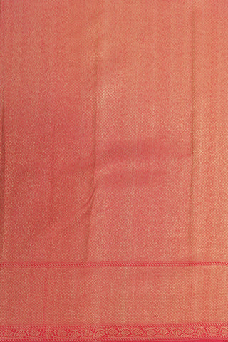 Mayilkan Zari Border With Thoranam Design Crimson Red Kanchipuram Silk Saree