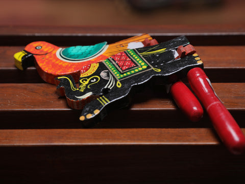 Elephant And Parrot Channapatna Wooden Playing Toy set