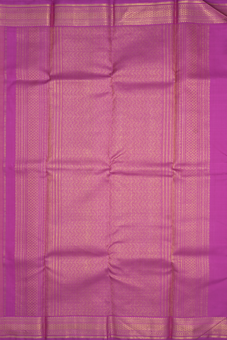 Peacock Zari Motifs Blush Pink Kanchipuram Silk Saree