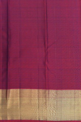 Vertical Stripes Navy Blue Kanchipuram Silk Saree