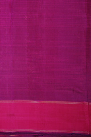 Checked Design Plum Purple Kanchipuram Silk Saree