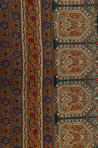 Floral Printed  Multicolor Ahmedabad Cotton Saree