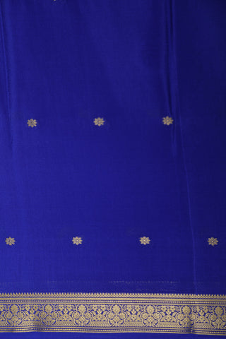 Zari Buttis Royal Blue Mysore Silk Saree