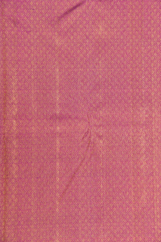 Brocade Border Zari Kattam And Rudraksham Brinjal Purple Kanchipuram Silk Saree