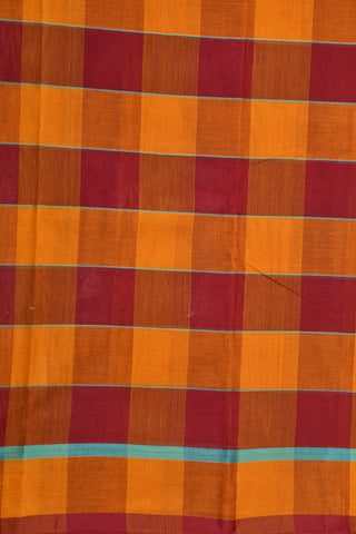 Multicolor Checks Kanchi Cotton Saree