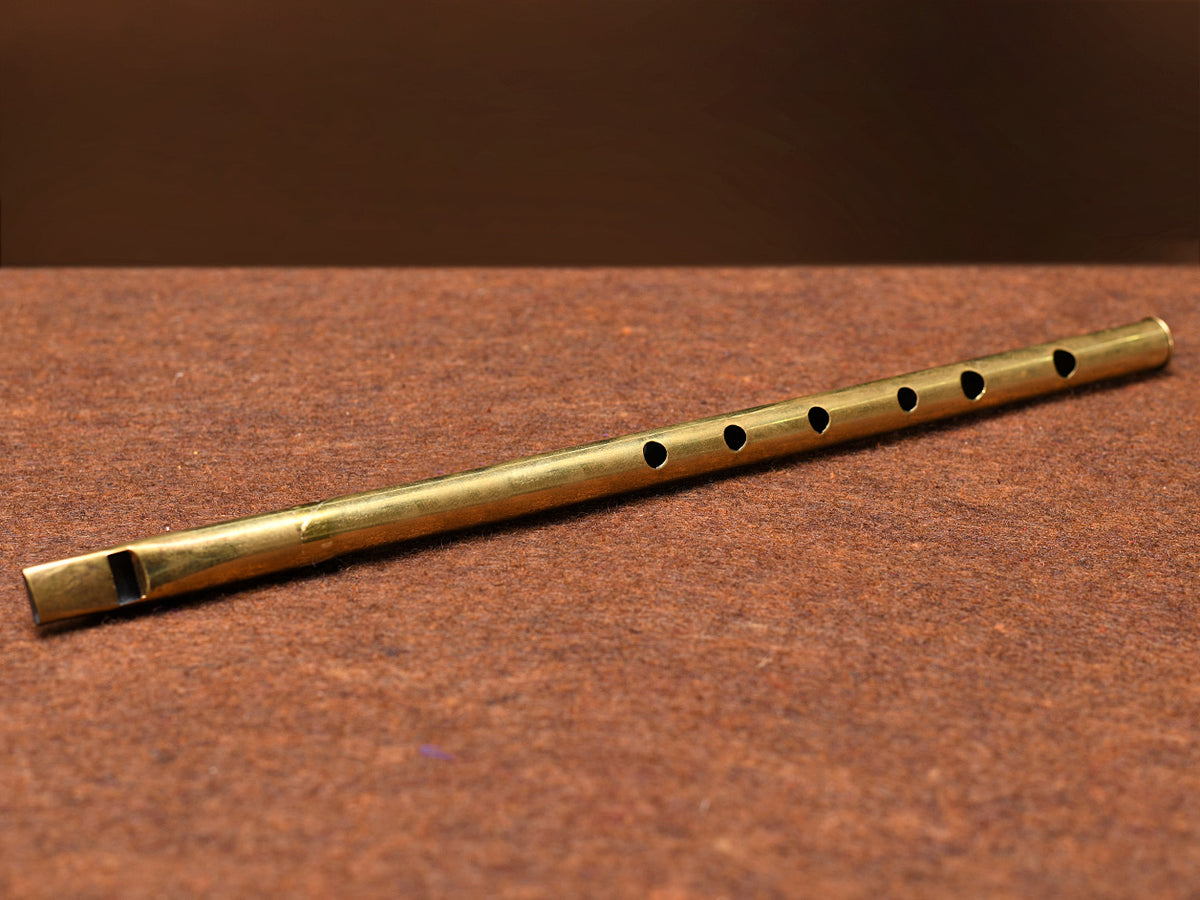 Gold Plated Brass Musical Flute
