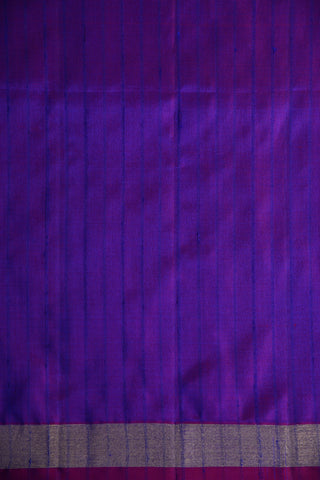Violet Plain Silk Saree