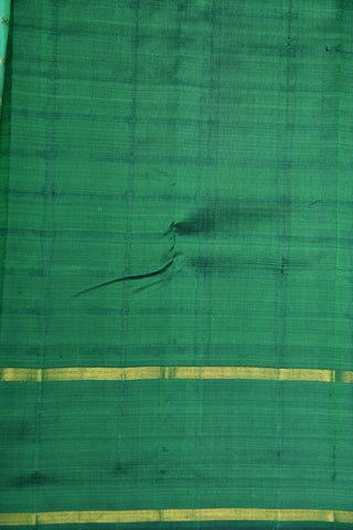 Zari Stripes Mint Green Kanchipuram Silk Saree