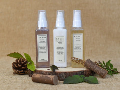 Set Of 3 Herbal Face Wash And Hair Conditioner