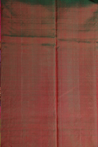Paisley Design Maroon Block Printed Silk Cotton Saree